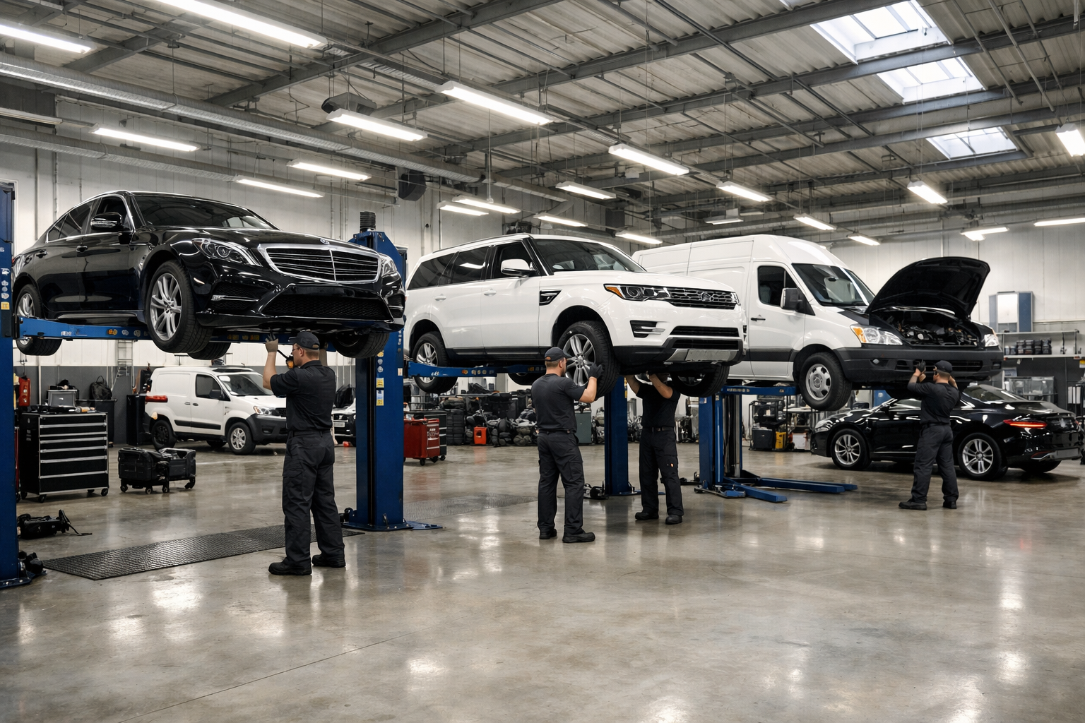 Fleet maintenance garage