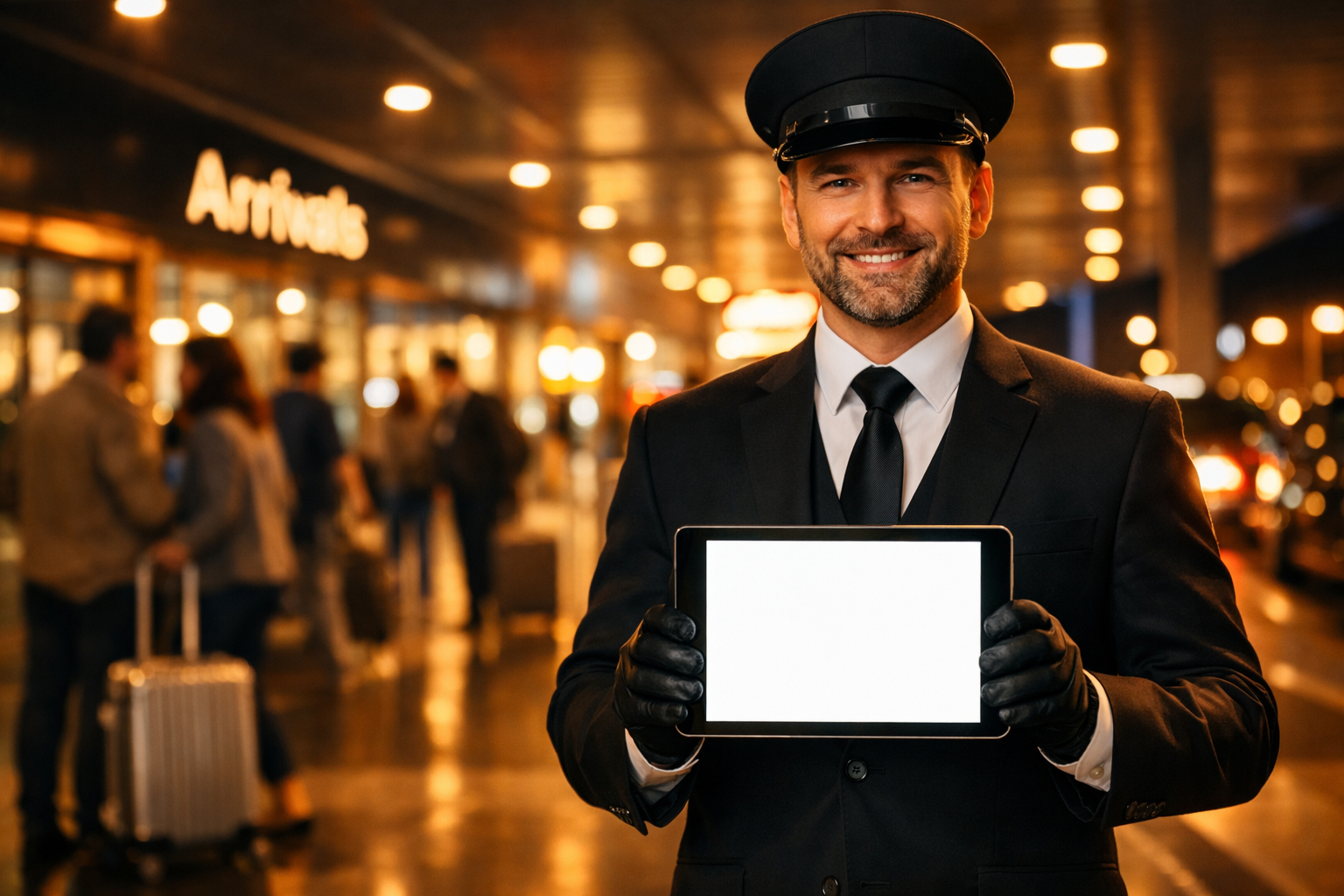 Night airport pickup service