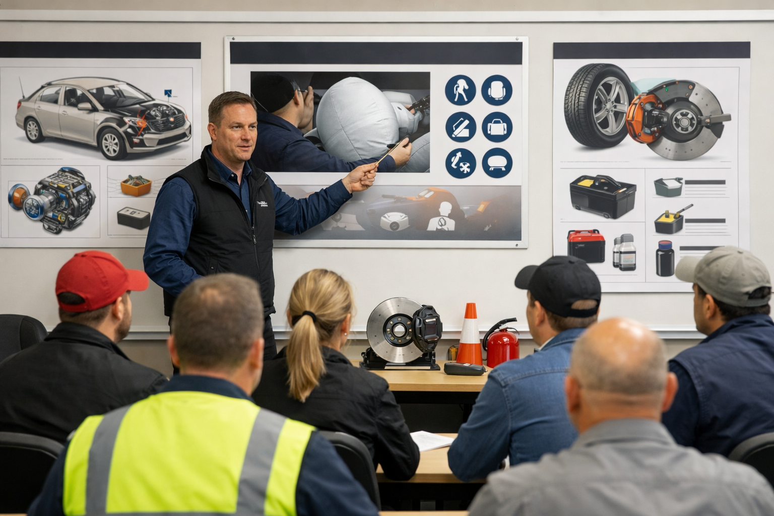 Driver safety training session